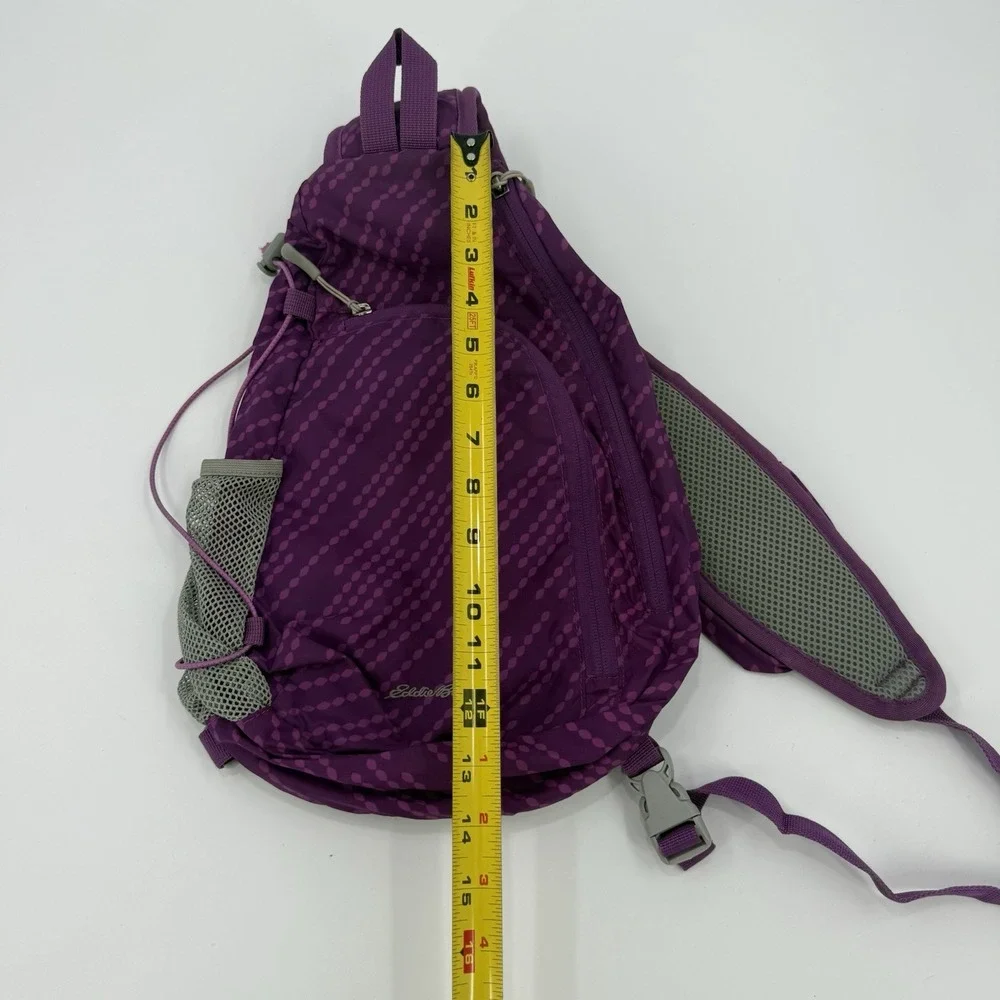 Eddie Bauer Purple Sling Backpack Single Strap Hiking Daypack Crossbody Bag